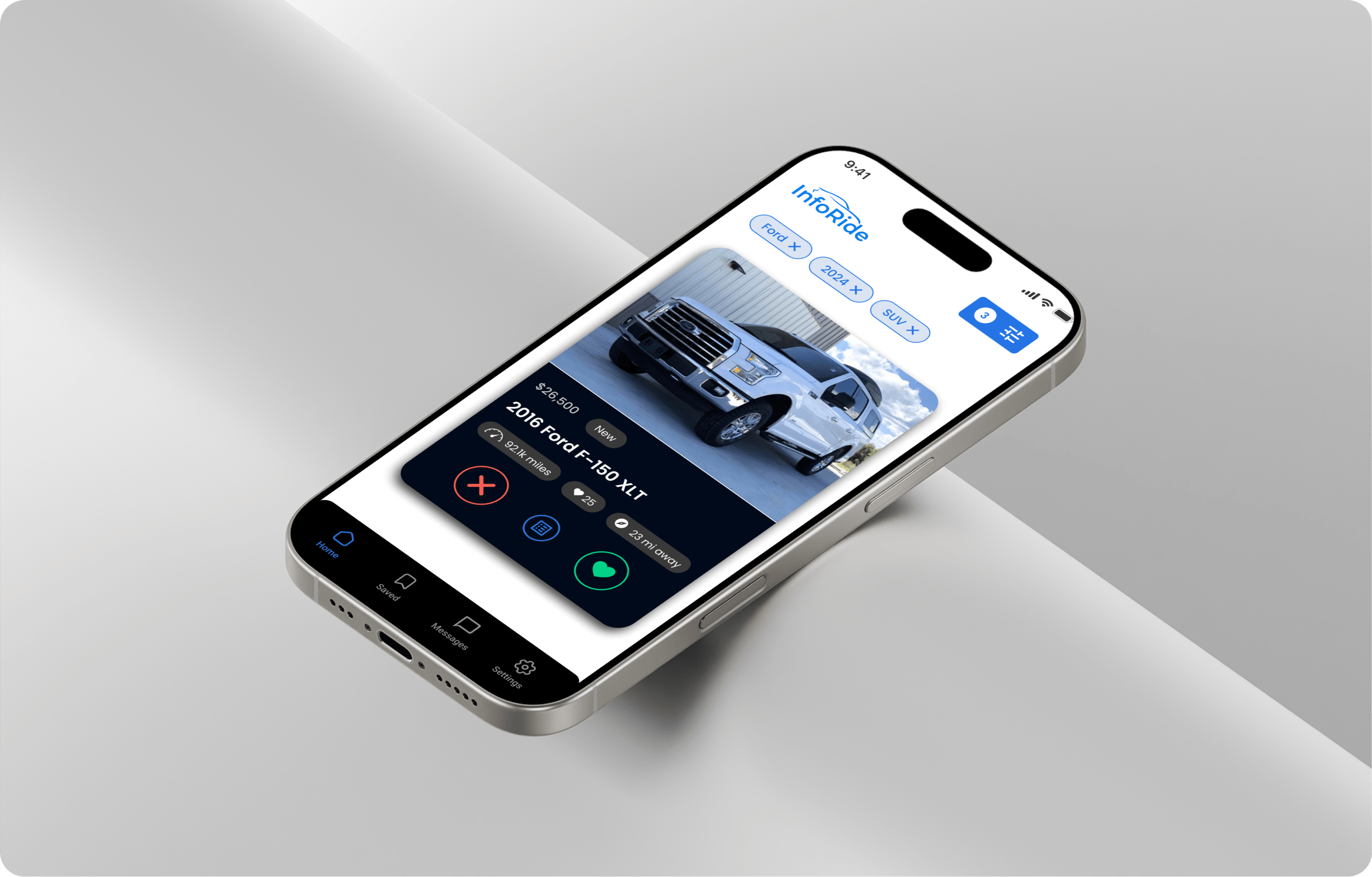 InfoRide App Interface