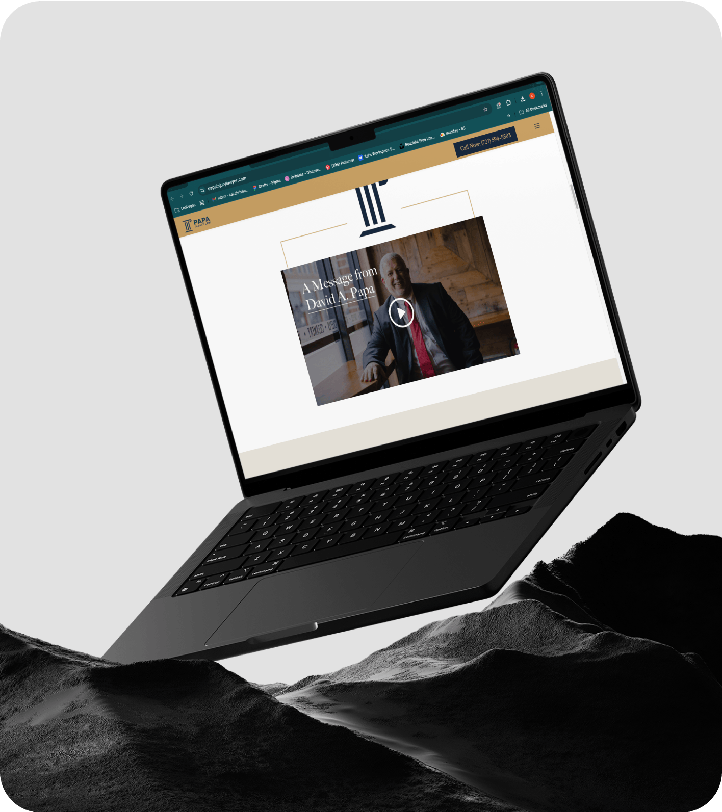 Papa Injury Law Website Interface