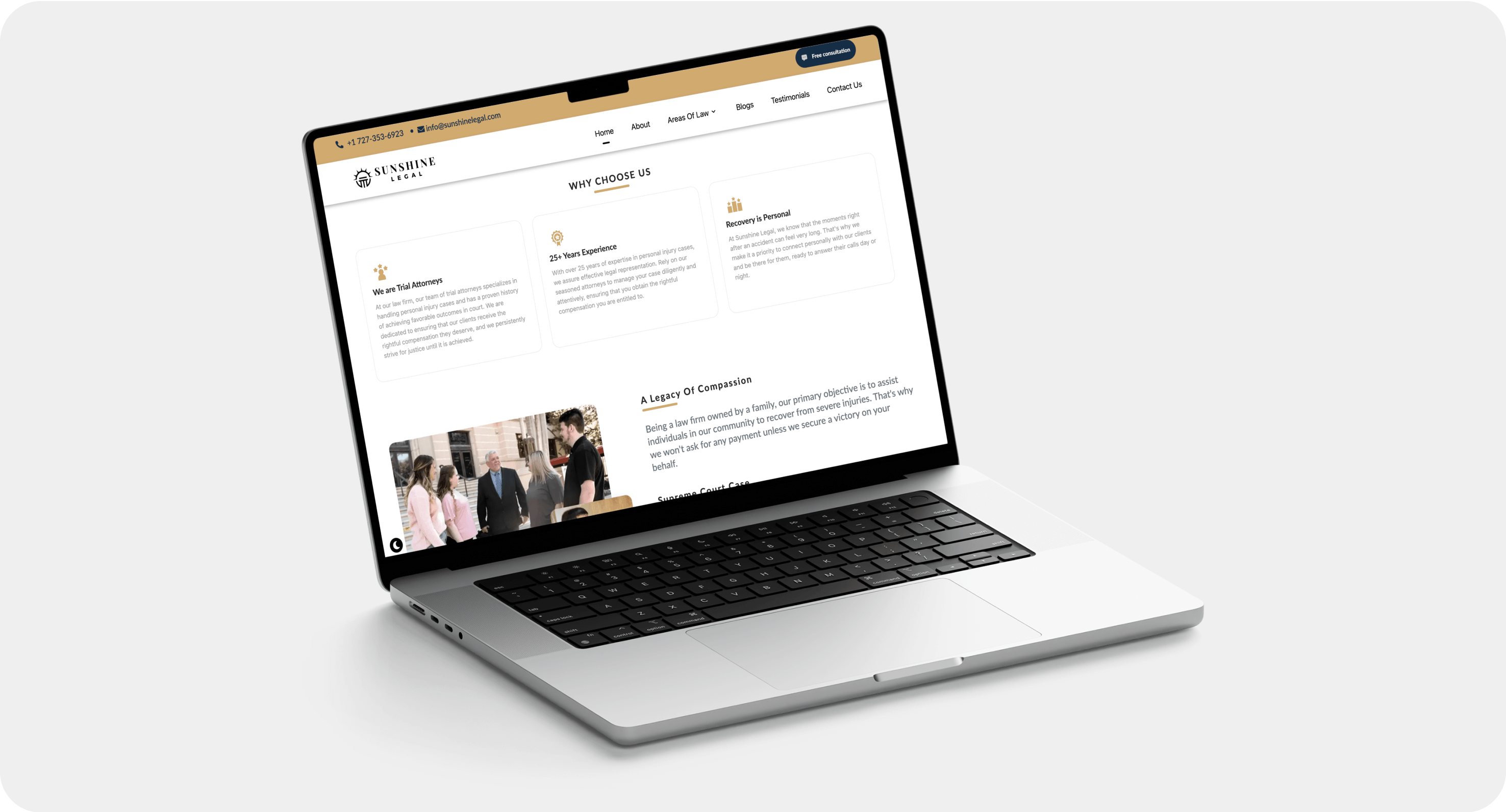 Sunshine Legal Homepage and Services