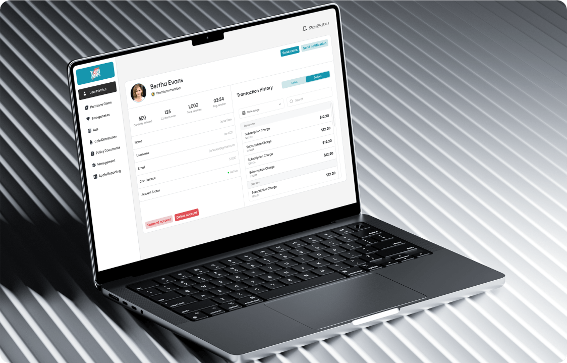 WeatherChamps Admin Dashboard